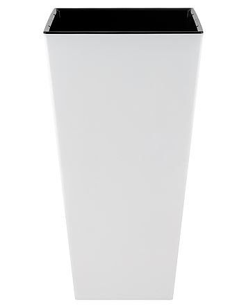 Горшок для цветов InGreen London CUBE 300х300х564мм 34л c дренаж. вставкой белоснежный жасмин                           